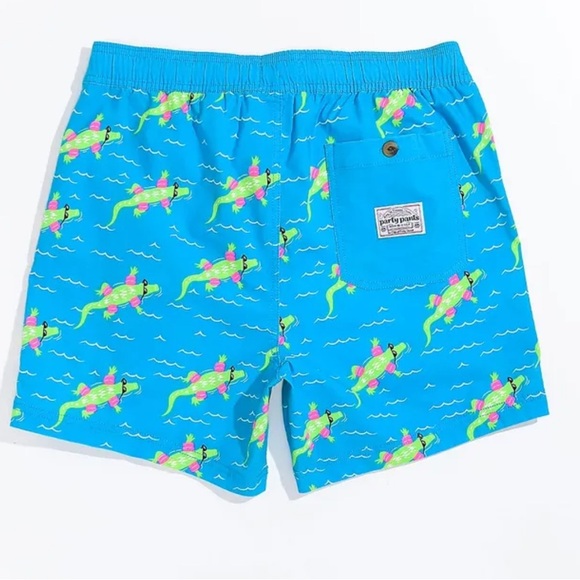 Party Pants Men’s Neon Lazy River Swim Trunks Board Shorts size small - Picture 5 of 14